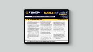 ONeal Steel March 2022 Market Informer on iPad