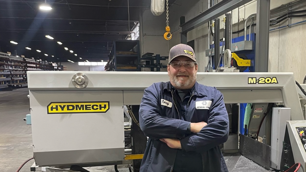 ONeal Steel Saw Operator Tonney Burke