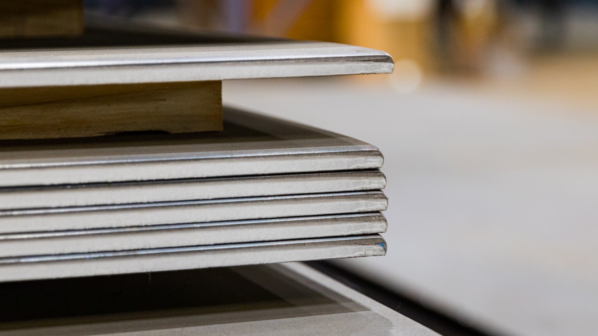 A656 Grade 80 Plate stacked up inside O'Neal Steel warehouse